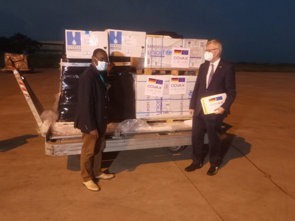 Togo just received 100,000 Astrazeneca doses from Germany