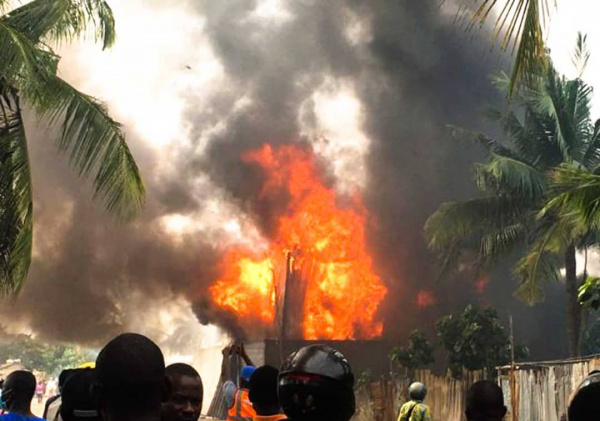 Togo : Un incendie dans la zone portuaire