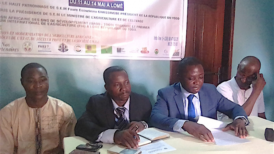 Lomé accueille du 11 au 14 mai prochain la première édition du Forum International de l’Agriculture