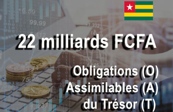 Le Togo lève 22 milliards FCFA sur le marché financier régional