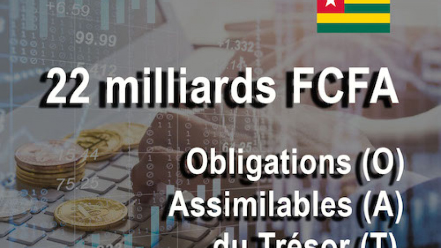 Le Togo lève 22 milliards FCFA sur le marché financier régional