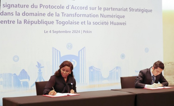 Togo : un partenariat avec Huawei dans le domaine de l’innovation technologique