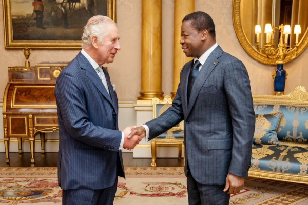 Faure Gnassingbé meets King Charles III at the Buckingham Palace