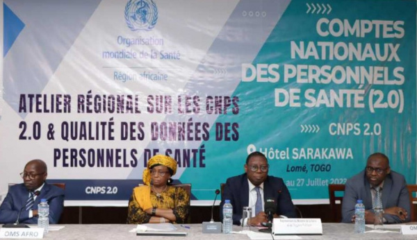 OMS : les représentants de 20 pays en conclave à Lomé sur les Comptes Nationaux des Personnels de Santé