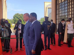 President Erdogan arrives in Lomé