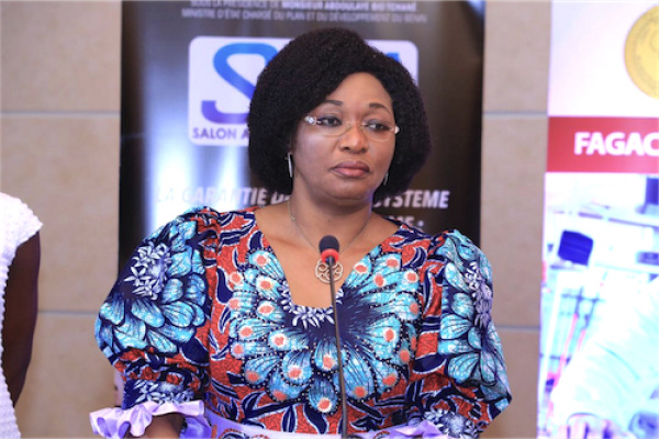 Naka de Souza, directrice générale de l’ANPGF participe à Cotonou au 1er Salon Africain de la Garantie