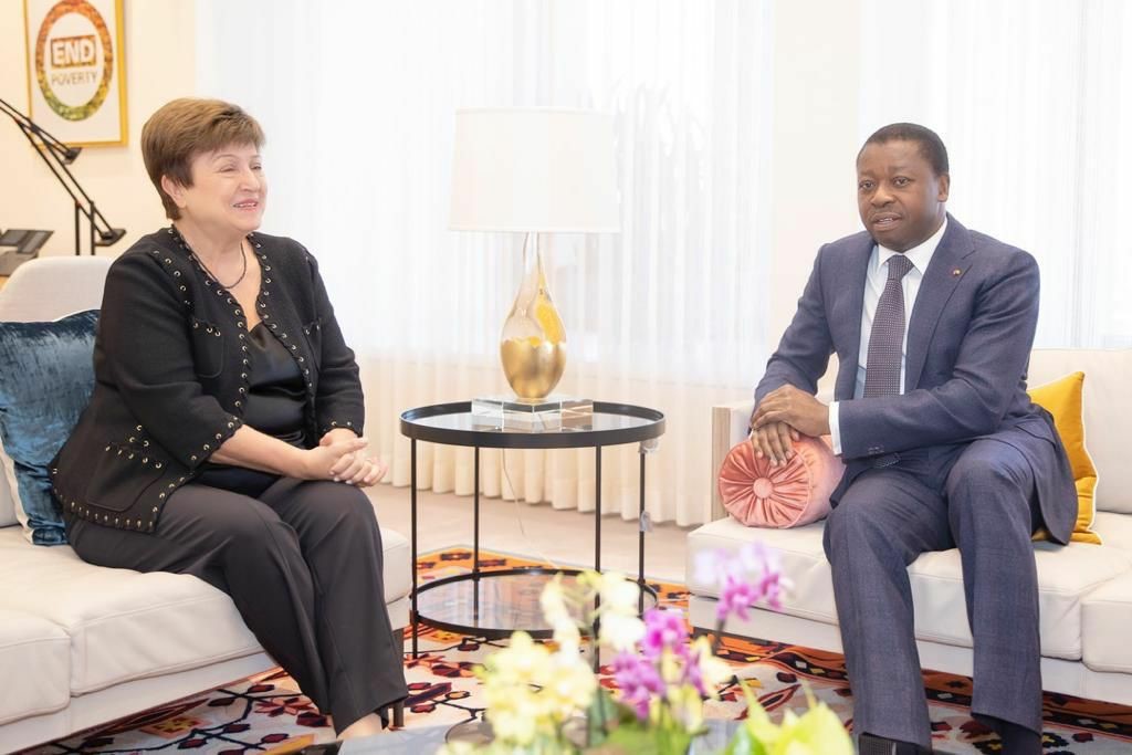 A Washington, Faure Gnassingbé et Kristalina Georgieva discutent financement des projets de développement