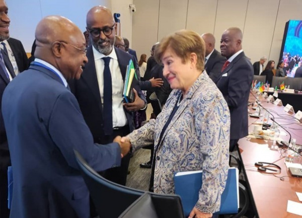 A Washington, Georges Barcola et kristalina Georgieva discutent partenariat Togo-FMI