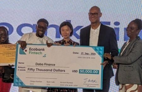 Ecobank fintech challenge : Daba finance, premier prix, Miapay, prix du public