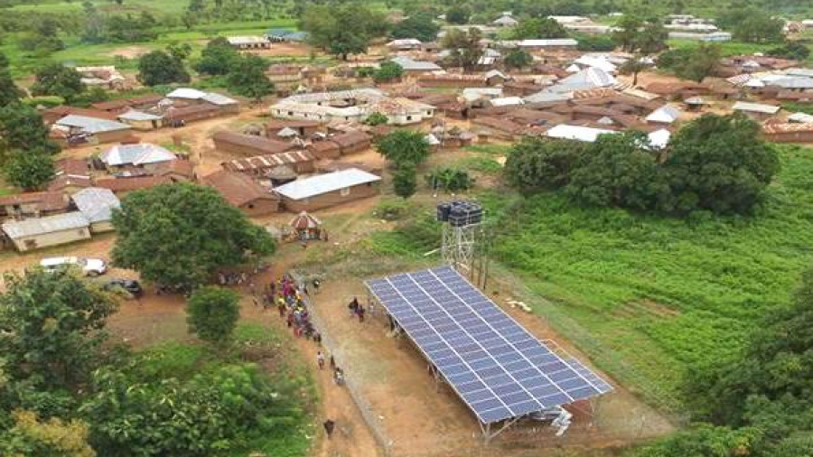 Un mini-réseau au Nigeria. 