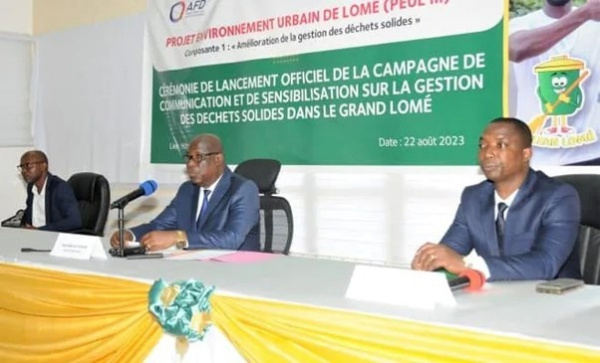 Gestion des déchets : le district autonome du Grand Lomé lance une campagne de sensibilisation