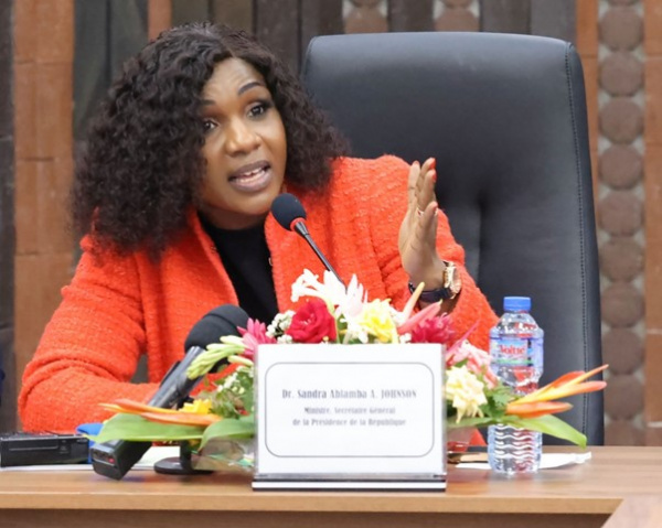 IDH : Sandra Johnson présente aux médias les réalisations du Togo